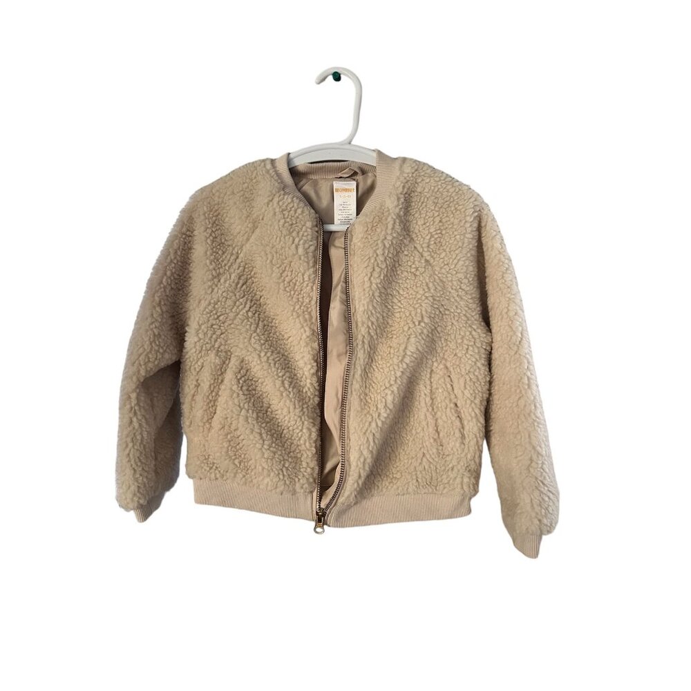NWT Gymboree Girls Bomber Faux Fur  Zip-Up Jacket Size 5-6‎